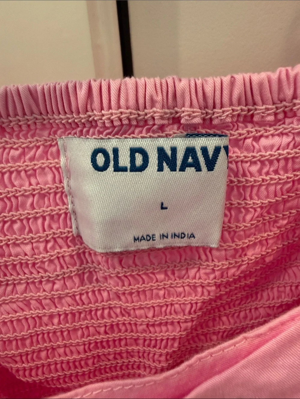 Old Navy Pink Puff-Sleeve Peplum Top